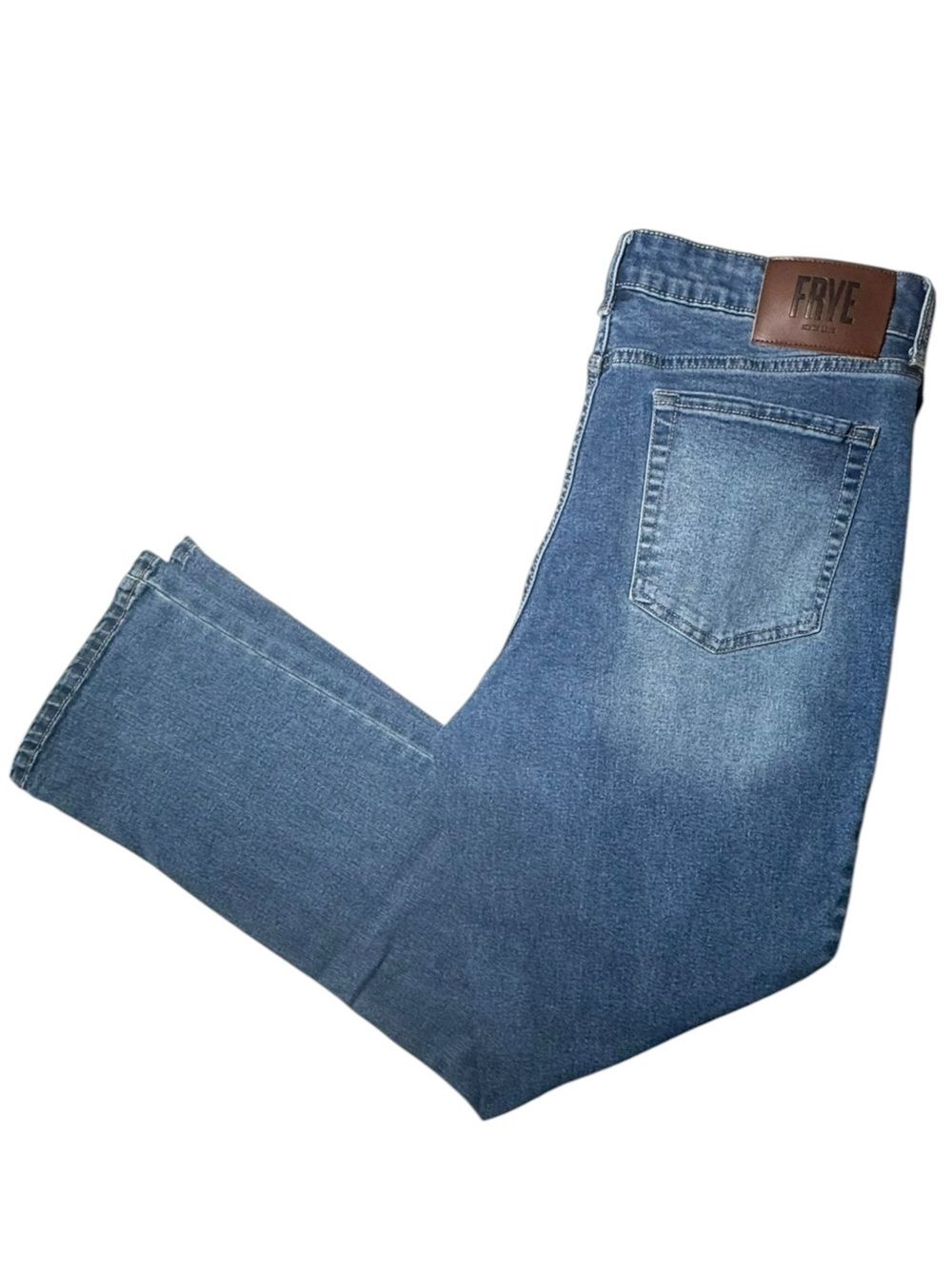 Frye High Rise Straight Leg Jeans Size 10 Medium Wash Denim